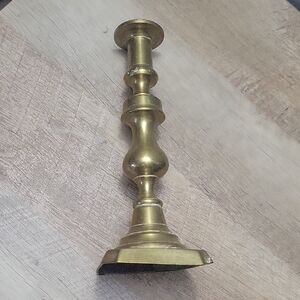 Tall Brass Candlestick Holder